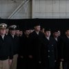 Sailors with VFA 125 in formation.